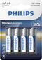 Philips LR6E4B - AA Batterijen - Alkaline - 1.5 V - 4 stuks