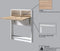 Opklapbare Eettafel - Stijlvol Eiken Design - Ruimtebesparend 70x90x15cm - Duurzaam Melamine Materiaal