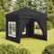 vidaXL - Partytent - inklapbaar - met - zijwanden - 2x2 - m - rood
