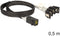 Delock 83392 - Kabel - Mini SAS HD naar 4x SATA - Zilver Zwart
