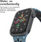 imoshion Sport⁺ bandje - Geschikt voor Apple Watch 1, 2, 3, 4, 5, 6, 7, 8, 9, 10 (42 mm), SE - 38/40/41 mm - Blue & Black - S/M
