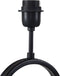 Tafellamp Ovaal - 22x15x55 - Gepoedercoat zwart - Metaal