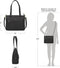 Travelon Addison - Anti-diefstal Tote Bag - RFID vergrendelbare ritsen lock-down band - Zwart