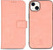 iMoshion Hoesje Geschikt voor iPhone 14 Plus Hoesje Met Pasjeshouder - iMoshion Uitneembare 2-in-1 Luxe Bookcase - Roze