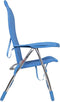 Crespo AL/206 - Klapstoel - Verstelbaar in 7 standen - Blauw