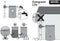 Muurtank Boomschors 300L - HoutLook - Regenton - Donkerbruin