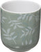 Secret de Gourmet koffie of thee kopjes set 4 stuks met onderzetter van bamboe - Groen - 13 cl - In cadeaudoosje