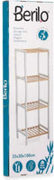 Badkamerschappen Berilo WR5503-4-460 Wit Natuurlijk 35 x 30 x 100 cm