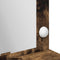 vidaXL - Makeuptafel - met - LED-verlichting - in - gerookt - eiken - - - 100x41x135 - cm