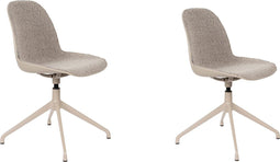 Zuiver Albert Kuip Swivel Stoel - Taupe - Set van 2