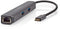 Nedis CCBW64230AT02 - 6-in-1 USB 3.2 multi-docking adapter - HDMI Ethernet 4K 60Hz - Grijs