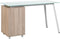 MONTEVIDEO - Bureau - Lichte houtkleur - Acrylglas