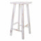 Kruk Alexandra House Living Wit Pijnboom 25 x 70 x 35 cm