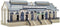 Vollmer 43629 H0 Grote markt hal