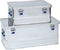 Alutec Aluminium Kist BASIC 40 - Transportkist - Spatwaterdicht - Blauw zilver - 560x370x245mm - ALU10040