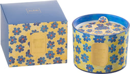 J-Line geurkaars Bloemen - blauw/geel - small - 30U