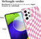iMoshion Hoesje Geschikt voor Samsung Galaxy A53 Hoesje Siliconen - iMoshion Design hoesje - Roze / Retro Pink Check