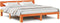 vidaXL - Bedframe - met - hoofdbord, - gewaxd - bruin, - 200x200 - cm, - massief - grenenhout