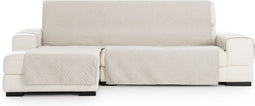 Hoes voor chaise longue met korte armleuning links Eysa SILVER Lichtbruin 100 x 110 x 240 cm