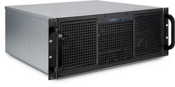 Inter-Tech 4U 40240 - Rack Server - 4x 2.5" en 11x 3.5" bays - Zwart Grijs