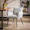 AnLi Style Eetkamerfauteuil Lobby Zilverkleurig Velours