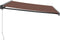 vidaXL - Luifel - handmatig uittrekbaar 400x300 cm - bruin