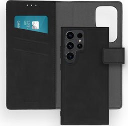 iMoshion Hoesje Geschikt voor Samsung Galaxy S24 Ultra Hoesje Met Pasjeshouder - iMoshion Uitneembare 2-in-1 Luxe Bookcase - Zwart
