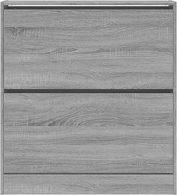 Schoenenkast 80x21x87,5 cm bewerkt hout grijs sonoma eikenkleur