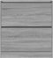 Schoenenkast 80x21x87,5 cm bewerkt hout grijs sonoma eikenkleur