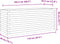 vidaXL - Plantenbak - 110x40x46 - cm - massief - grenenhout