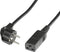 Roline Power Cord - Schuko IEC320 C19 16A 2.0 m - Zwart