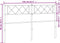 vidaXL - Hoofdbord - 150 - cm - metaal - zwart