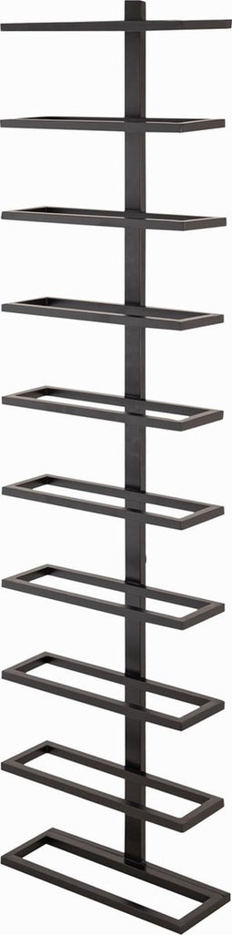 PTMD Icon Wijnrek - 10 x 27 x 116 cm - Ijzer - Zwart