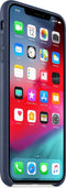 Apple iPhone Xs Max - Leather Backcover - Echt leer - Donkerblauw