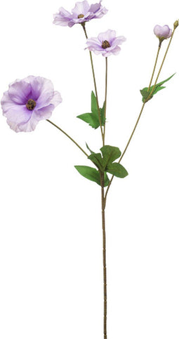 Emerald Kunstbloemen Zijden Bloemen Anemoon Wild Spray Licht Paars 431725