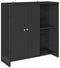 vidaXL - Opbergkast - Zwart - 100x36x102 - cm - Rattan