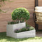 vidaXL - Tuinplanter - 60x60x50 - cm - RVS