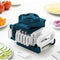 Opvouwbare mandoline - ARTHUR MARTIN - AMM530 - 6 in 1 - 3 raspmessen en 3 groentesnijmessen - RVS