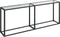 vidaXL - Wandtafel - 200x35x75,5 - cm - gehard - glas - transparant