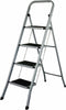 EDM - Opvouwbare ladder - 4 tredes - Grijs Staal (47 x 89 x 128 cm)