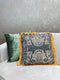 Dutch Decor CARO - Sierkussen met patroon 45x45 cm Chive - groen - Inclusief binnenkussen