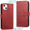 iMoshion Hoesje Geschikt voor iPhone 13 Hoesje Met Pasjeshouder - iMoshion Luxe Bookcase - Rood