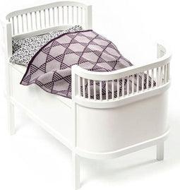 Smallstuff Rosaline - Houten Poppenbedje - Inclusief matrasje - White