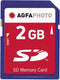 AgfaPhoto 10403P - SD Geheugenkaart 2 GB - Max. leessnelheid 20 MB/s - Max. schrijfsnelheid 10 MB/s