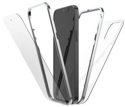 Hama 360° Glass - Smartphonehoesje - Krasbestendig - Zilver