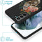 iMoshion Hoesje Geschikt voor Samsung Galaxy S21 Hoesje Siliconen - iMoshion Design hoesje - Zwart / Flower Skull