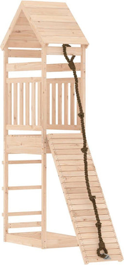 vidaXL - Speelhuis - met - klimwand - massief - grenenhout