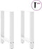 vidaXL - Salontafelpoten - 2 - st - 60x(72-73) - cm - staal - wit
