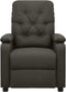 vidaXL Leunstoel stof taupe