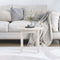 vidaXL - Salontafel - Ø - 45x40 - cm - massief - grenenhout - wit